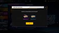 Confirm the removal to proceed to the next interface (Image via Garena)